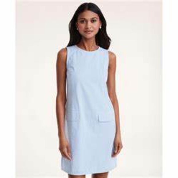 Brooks Brothers Dresses Brooks Brothers Womens Stretch Seersucker